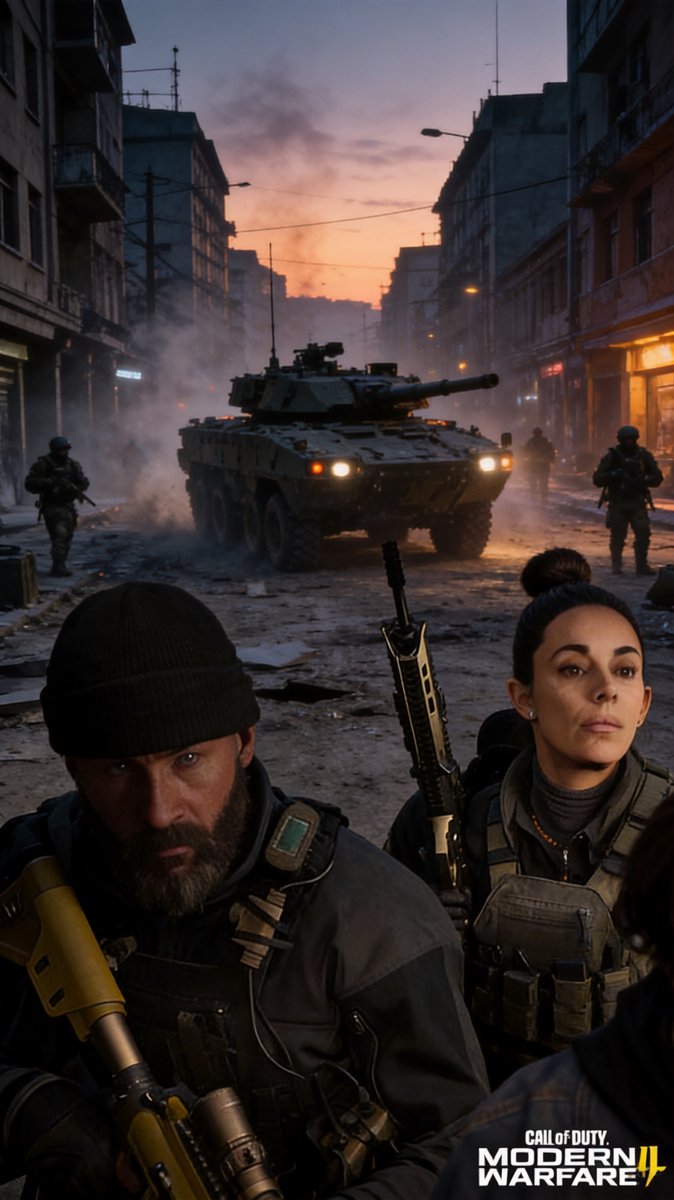 War-torn streets from the Modern Warfare 4 campaign reveal — the invasion storyline at the heart of the game