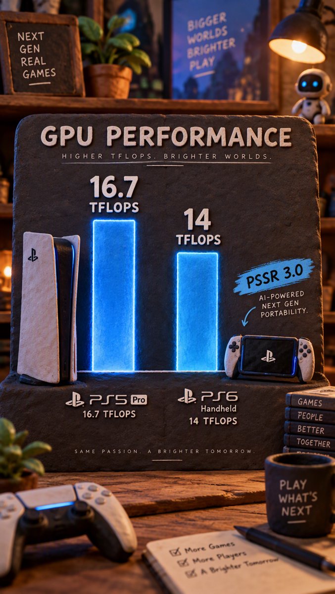 14 TFLOPS in the handheld versus the PS5 Pro's 16.7 — way closer than anyone expected