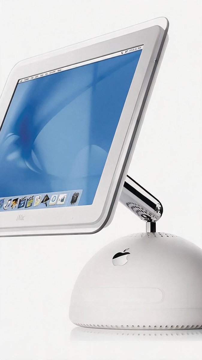 The rumored HomePad beside its 2002 ancestor — a pivoting screen on a stalk is apparently Apple's entire smart home strategy
