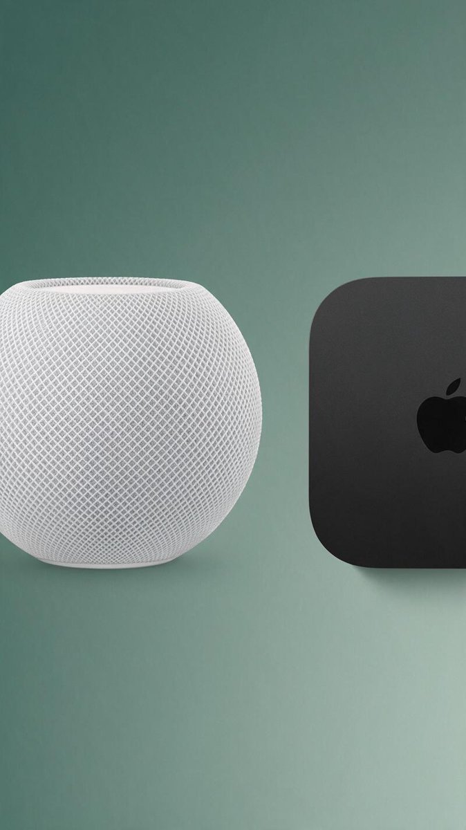 The new duo — HomePod mini 2 and the Apple TV box, side by side