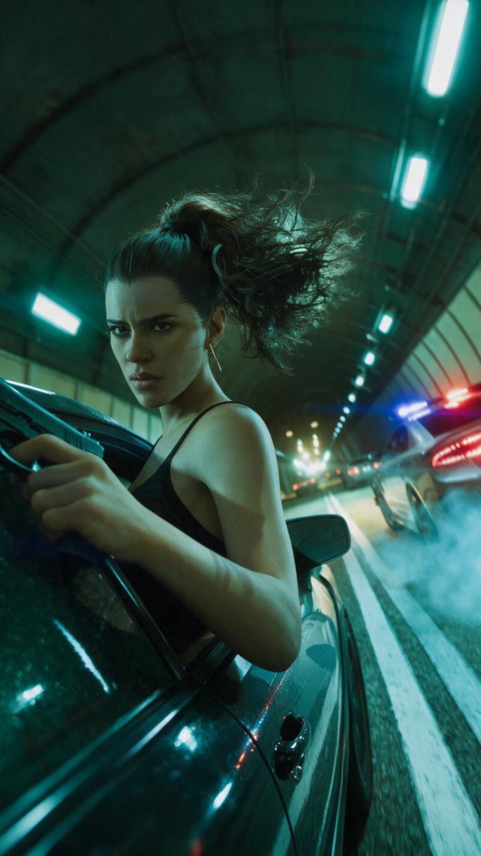 Lucia hangs out of a car window in GTA 6 — the launch trailer's most frame-grabbed shot