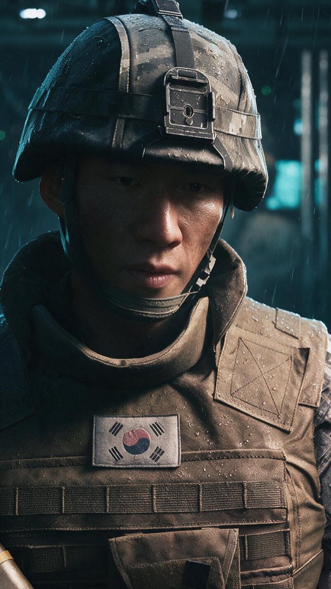 Helmeted soldier close-up with rain on the visor — Modern Warfare 4