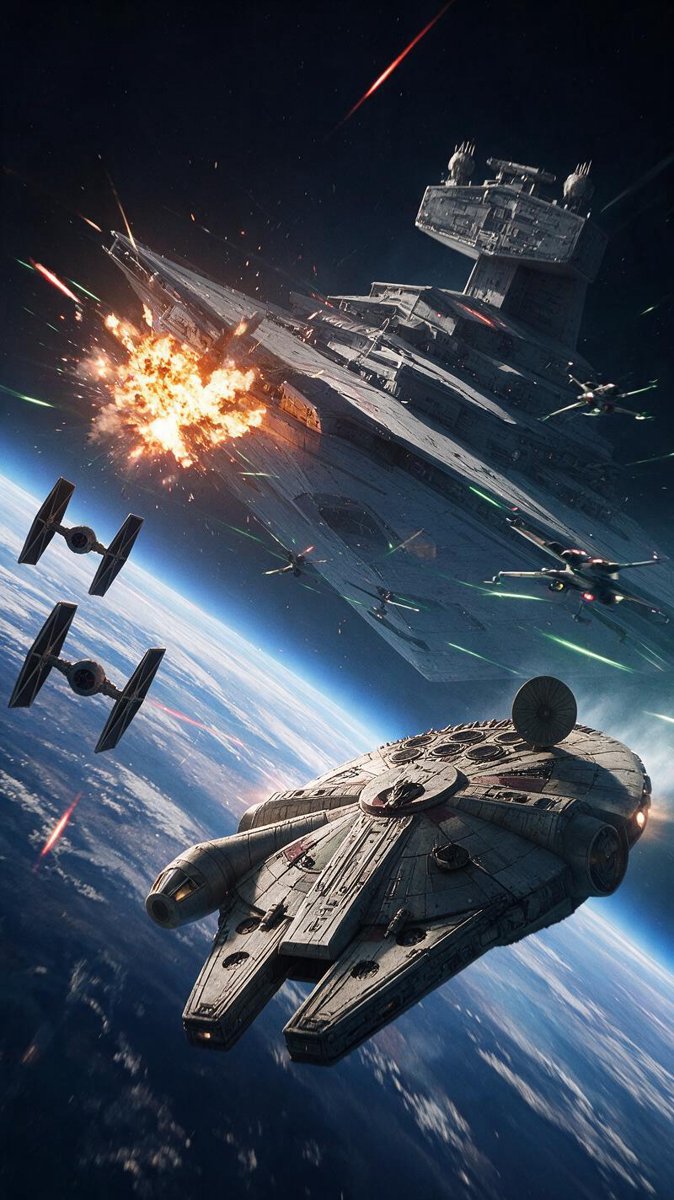 Starfighters swarm a Star Destroyer — the space battles fans have been missing