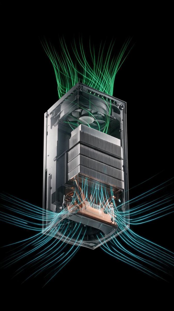 Next-generation Xbox console hardware airflow visualization