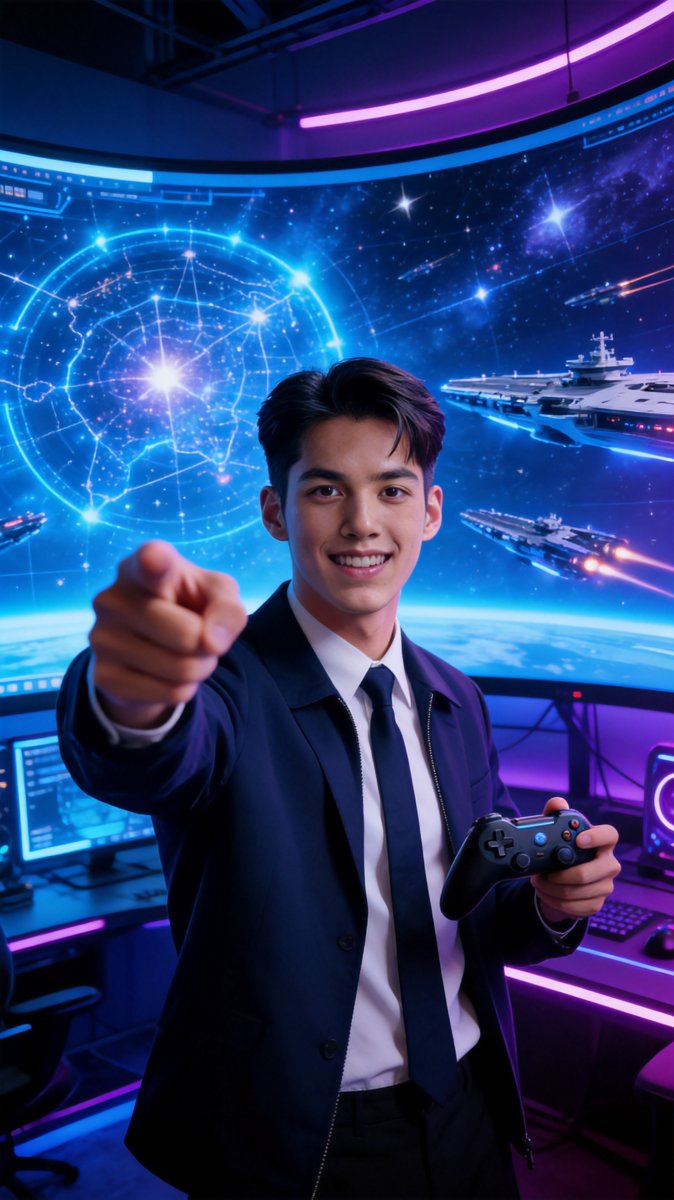 Leo CTA 卡 — 星際電競室主題場景