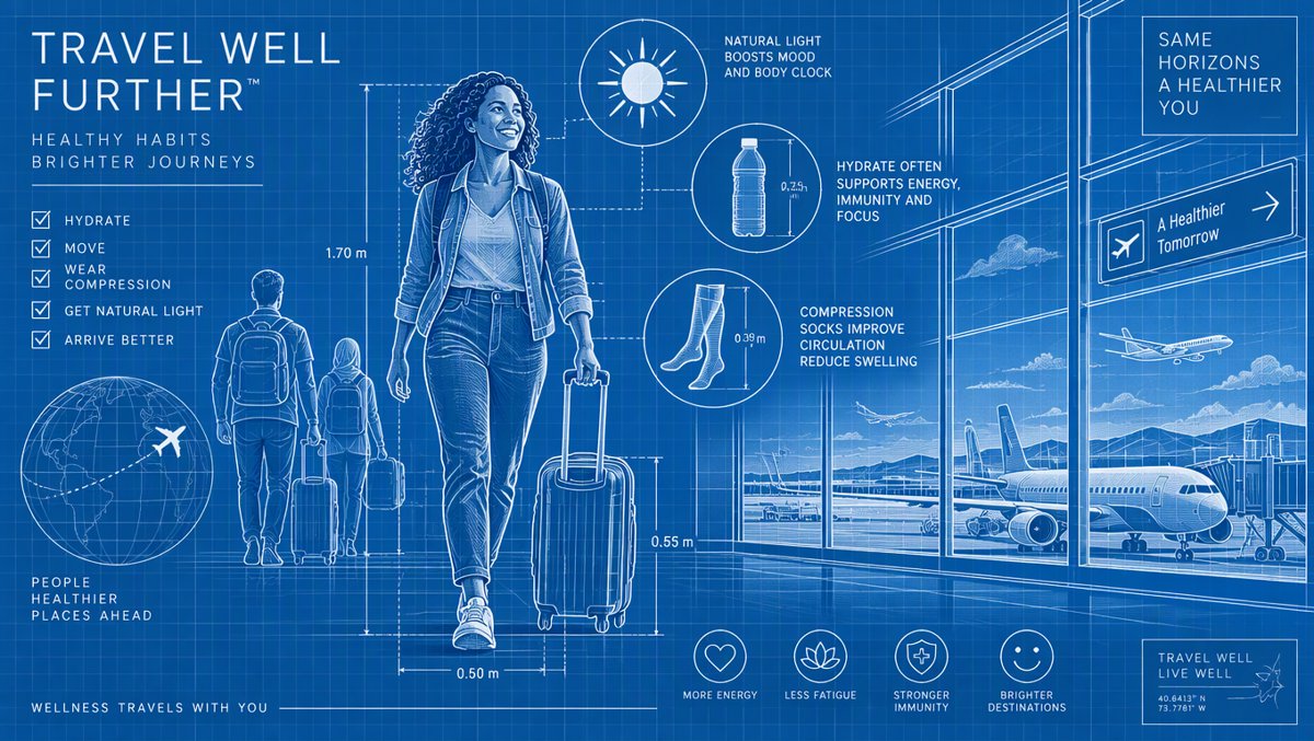 ✈️ Flight Plan: The Health Hacks Airlines Don't Print on the Safety Card (Jet Lag, Cabin Germs & Clots — Sorted)
