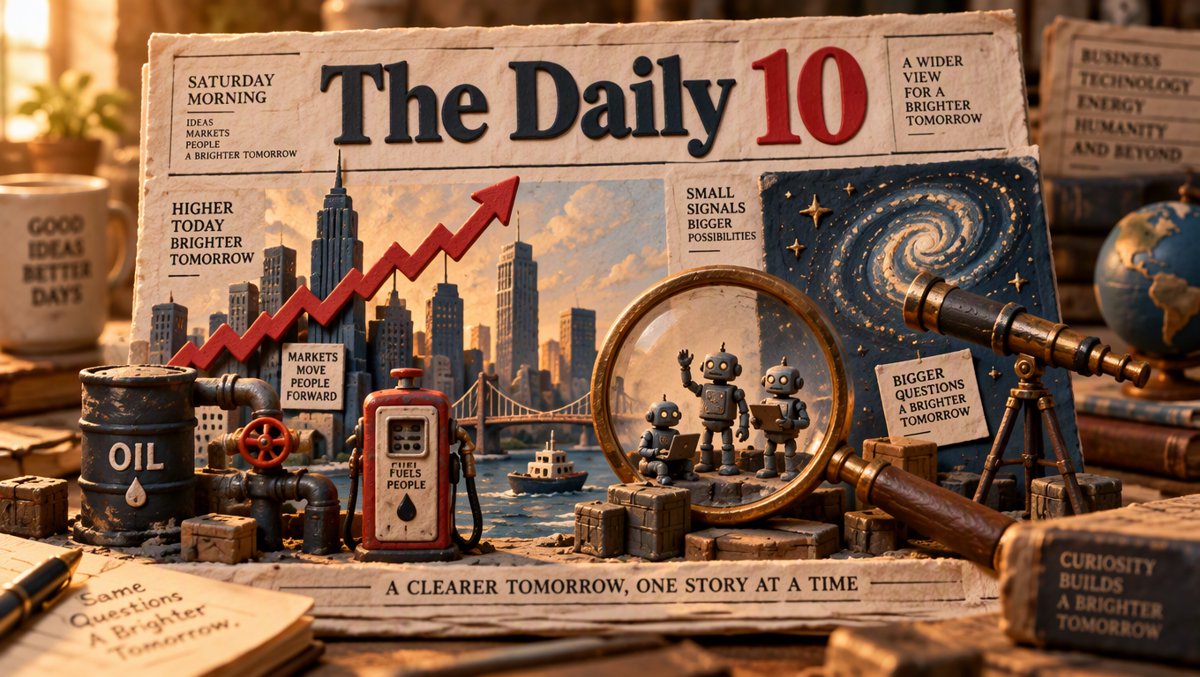 🔥 The Daily 10: October 3, 2026 — Jobs Friday Saves the Week, the G7 Opens the Oil Spigot, and the Universe Had a Fast Childhood