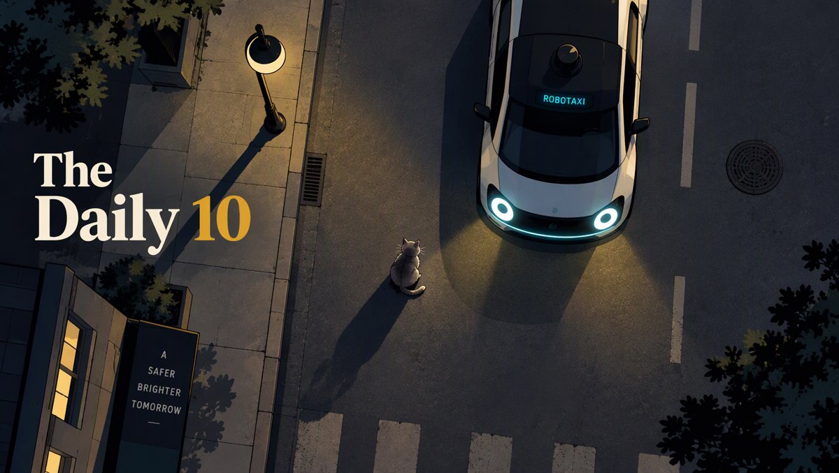 🔥 The Daily 10: October 4, 2026 — Robotaxis Learn to Spare the Kittens, Google Crashes the Frontier Party, and Your Next Checkup Might Be a Laser
