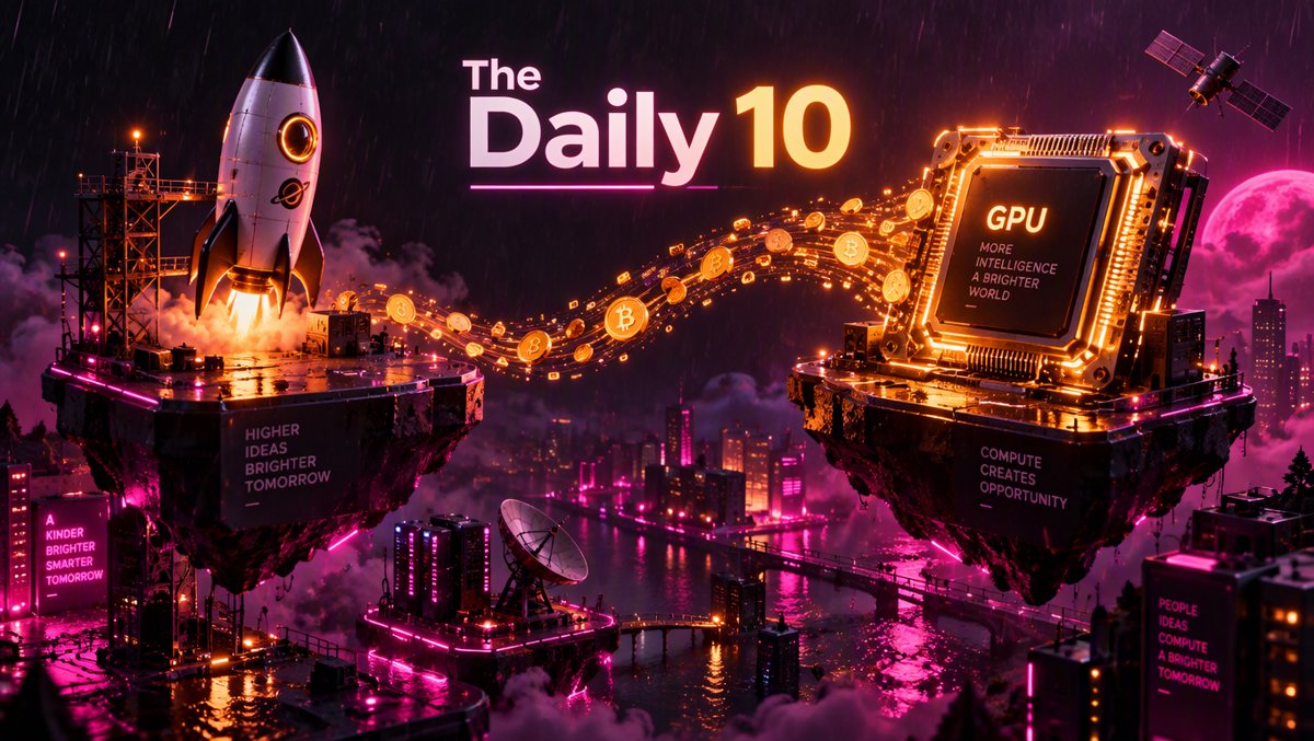 🔥 The Daily 10: October 7, 2026 — SpaceX Borrows $40 Billion for Chips, Dalio Whispers "Bubble," and a Chemistry Nobel Goes to the Mirror People