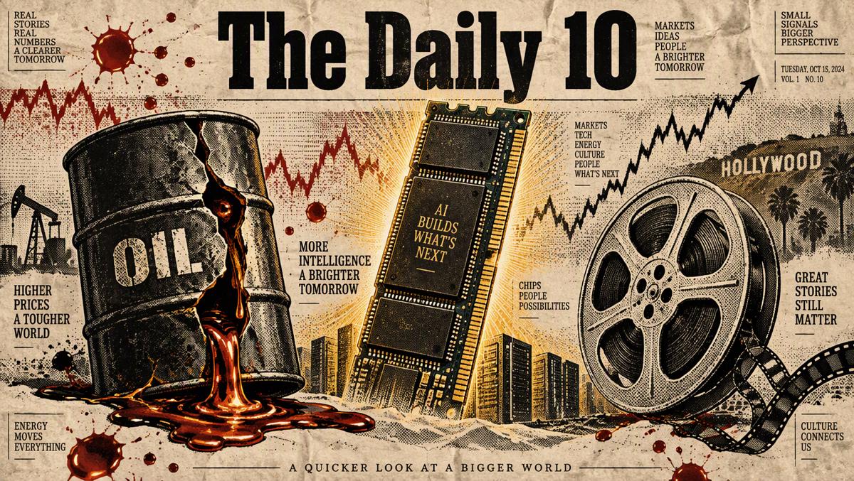 🔥 The Daily 10: October 8, 2026 — Oil Toasts the Market, Samsung Prints a 780% Headline, and the Rays Sweep the Yankees Into Winter