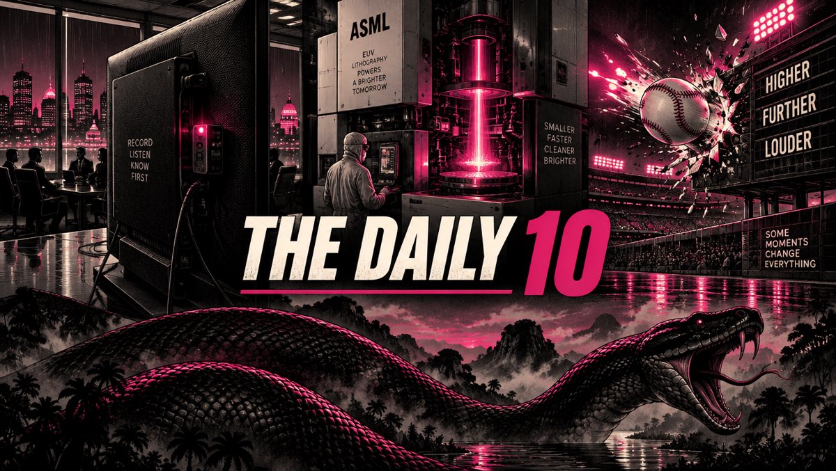 🔥 The Daily 10: October 14, 2026 — A Bug Behind the TV, ASML's Perfect Quarter Gets Punked, and the Brewers Chase a 44-Year Ghost