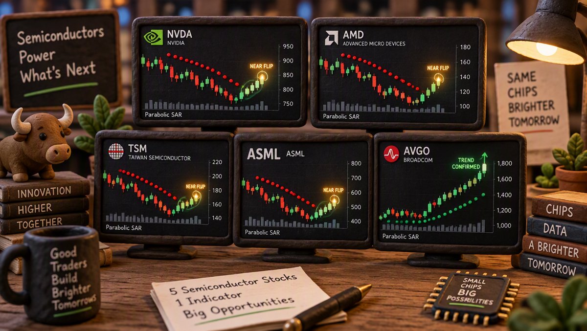 ⚡ Turning Point Alert: The Bear Wall Compresses — MU Just 1.55% and AVGO 2.54% From Bullish Flips as Four of Five Chips Close Green — September 18, 2026